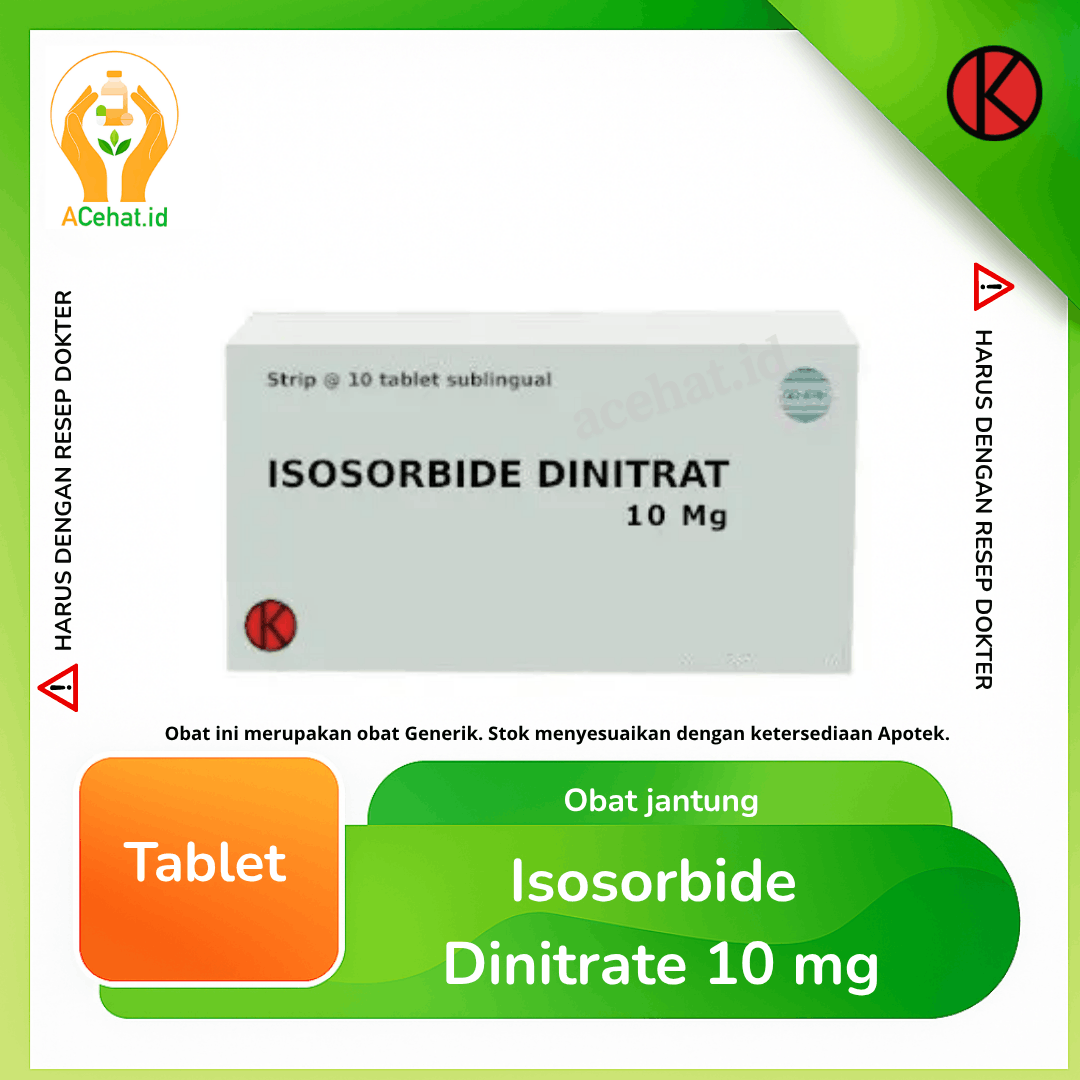Isosorbide Dinitrate 10 mg 10 Tablet