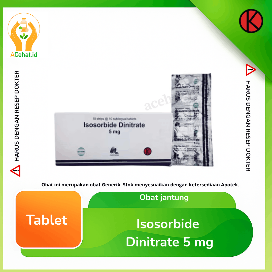 Isosorbide Dinitrate 5 mg 10 Tablet