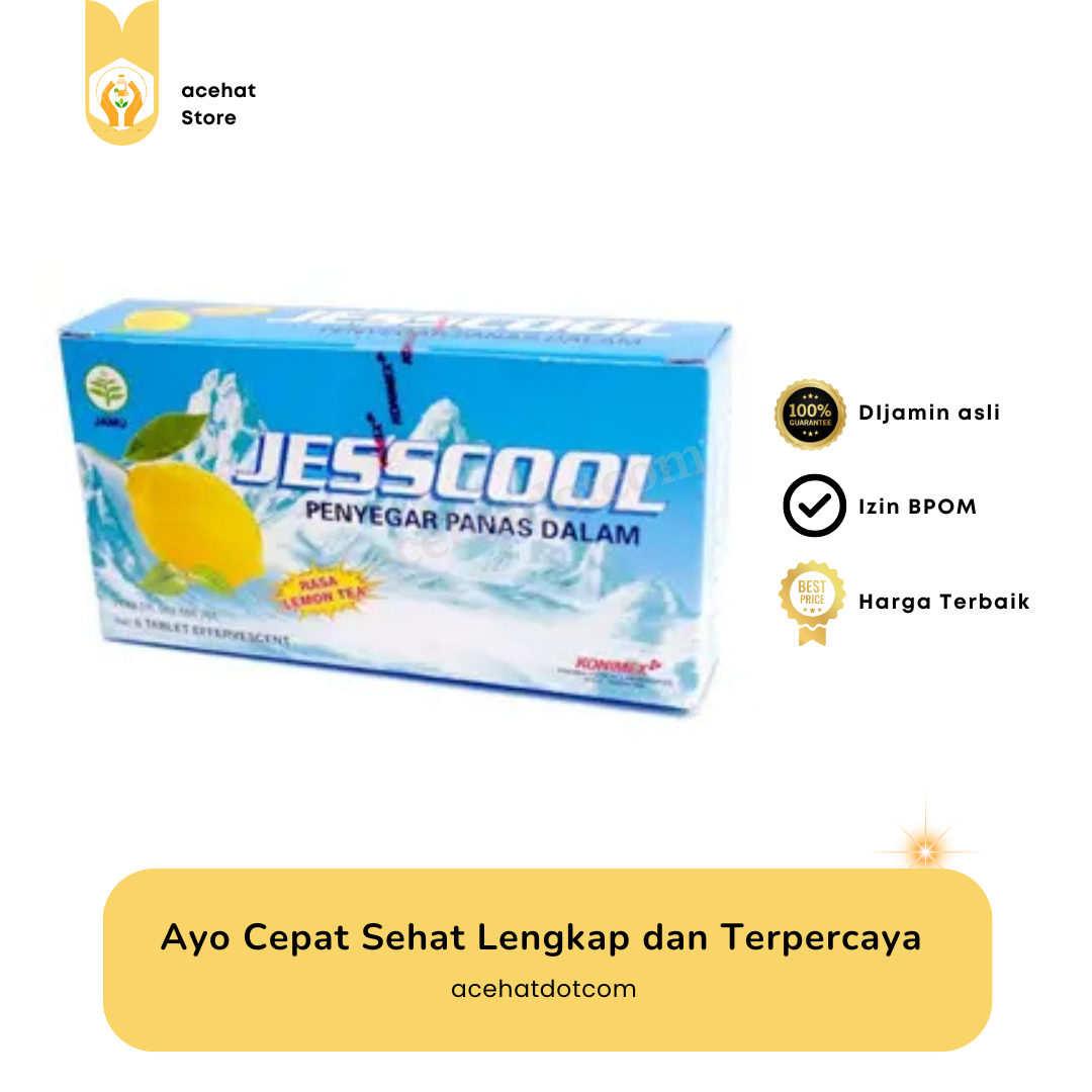 Teh Lemon Jesscool @6 Tablet Efektif 