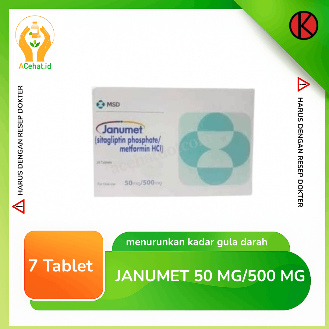 Janumet 50 mg/500 mg 7 Tablet
