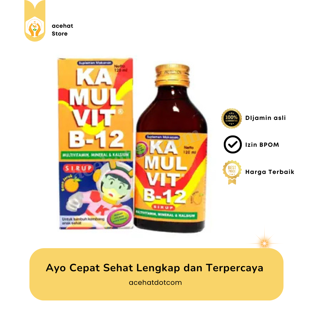 KAMULVIT B 12 SYRUP 120 ML