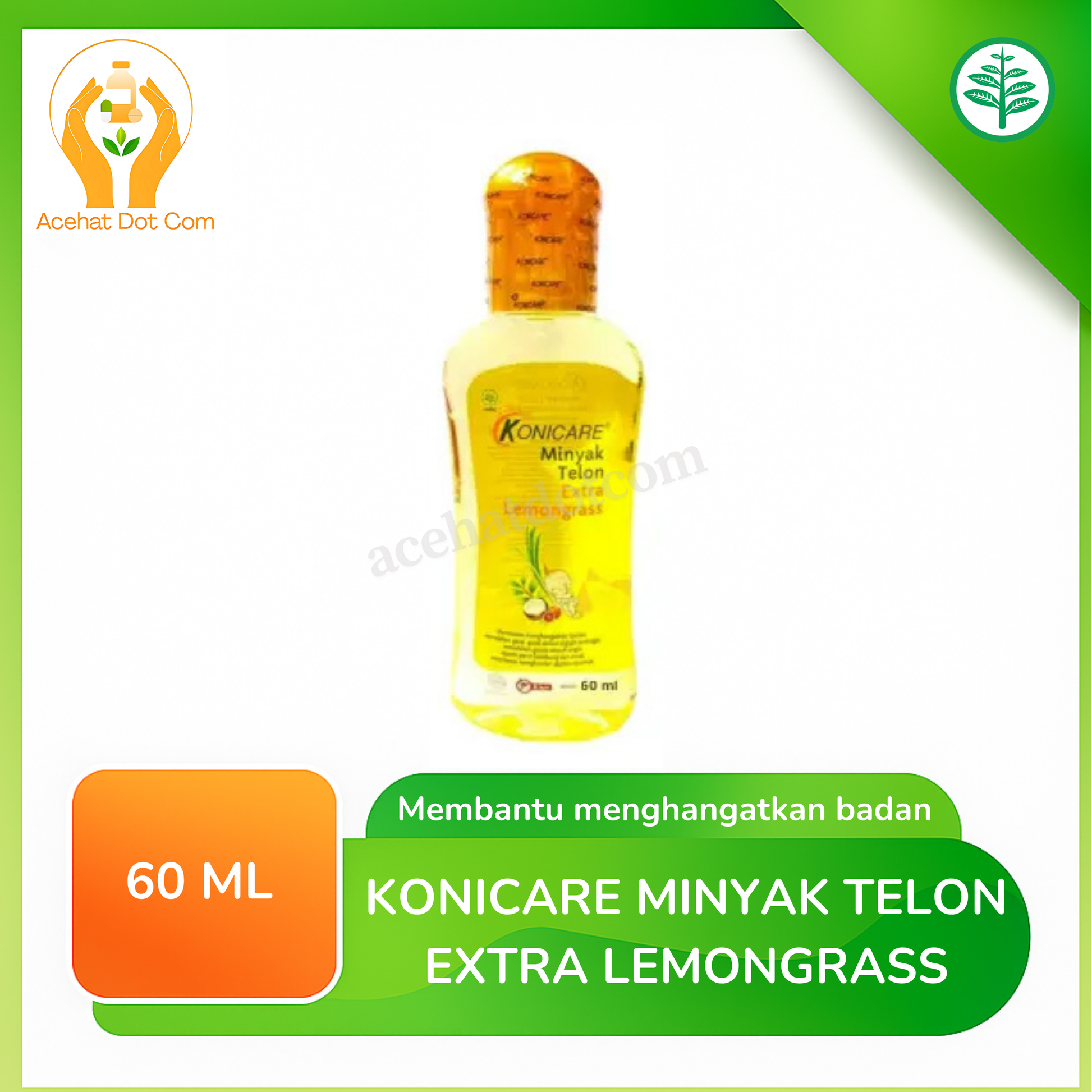 KONICARE MINYAK TELON EXTRA LEMONGRASS 60 ML 