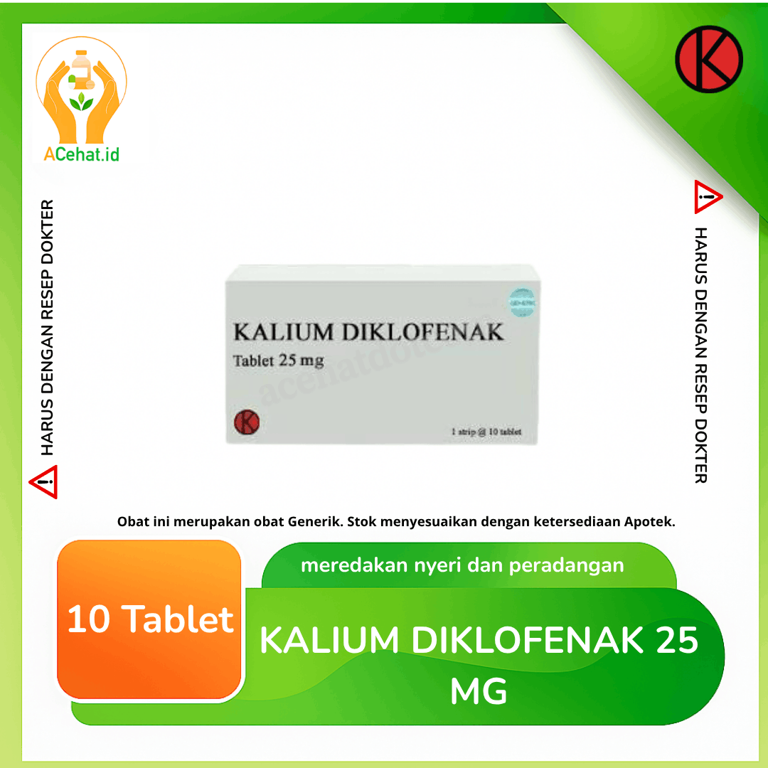 Kalium Diklofenak 25 mg 10 Tablet