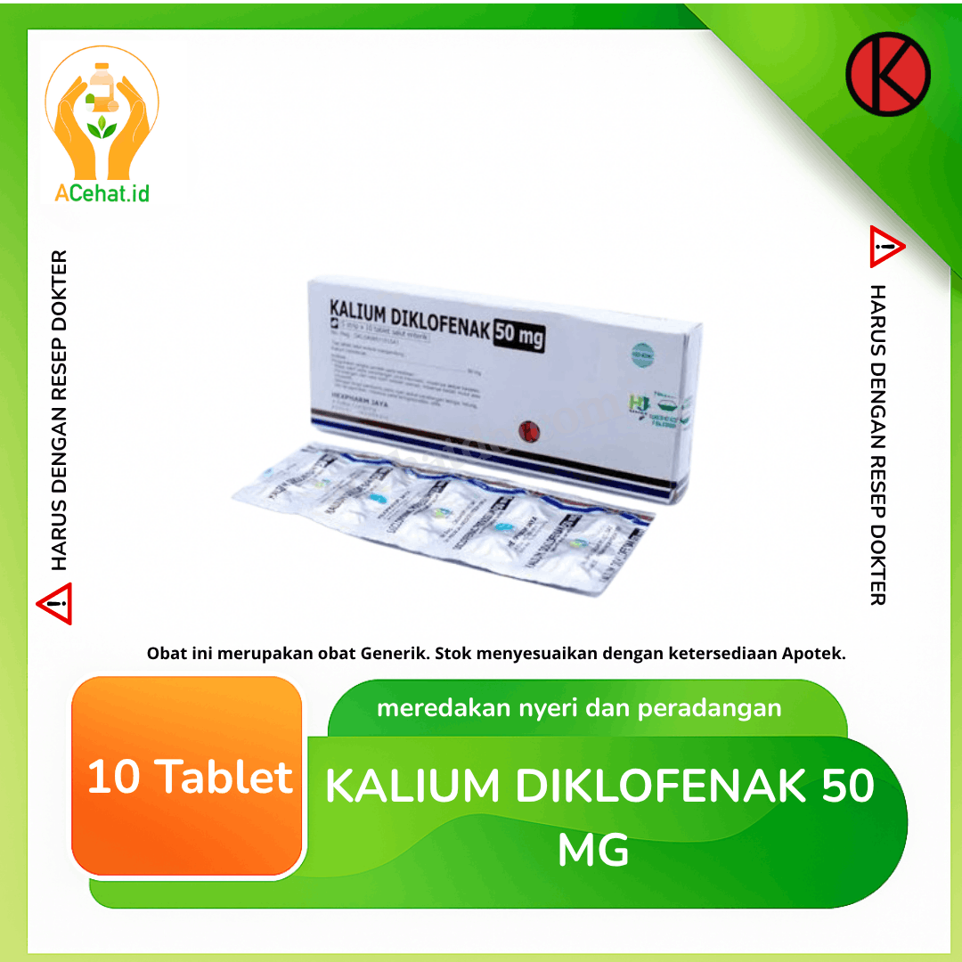 Kalium Diklofenak 50 mg 10 Tablet