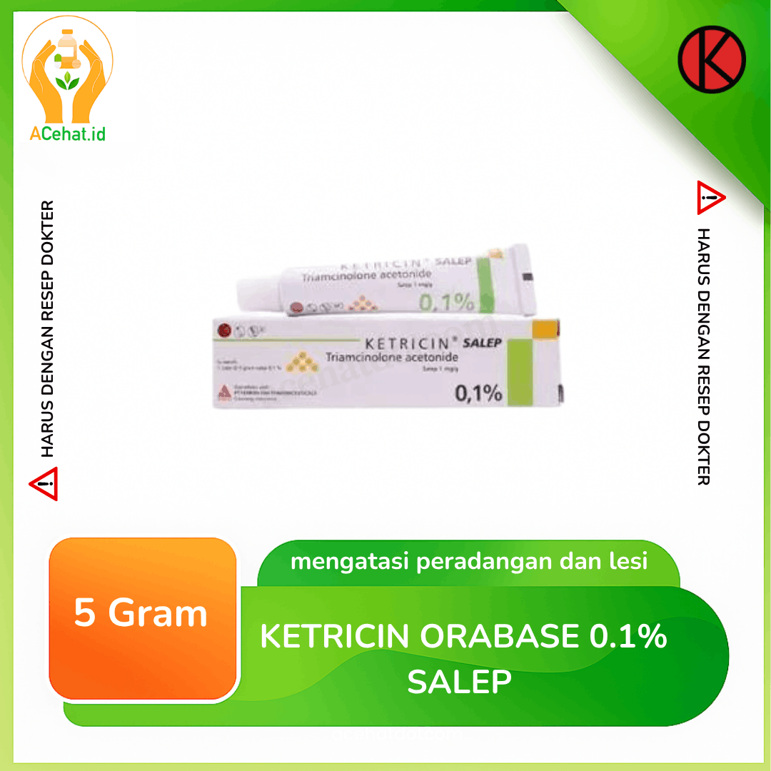 Ketricin Orabase 0.1% Salep 5 g