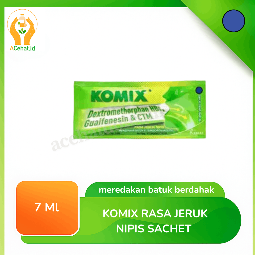 Komix Rasa Jeruk Nipis Sachet 7 ml