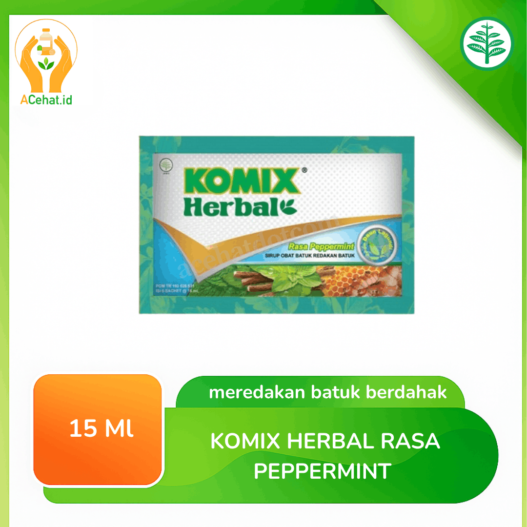 Komix Herbal Rasa Peppermint 15 ml
