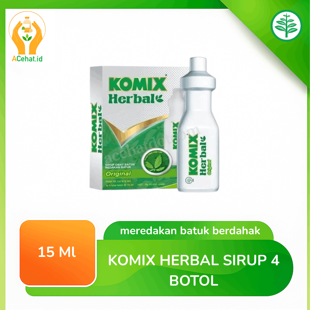 Komix Herbal Sirup 15 ml 4 Botol