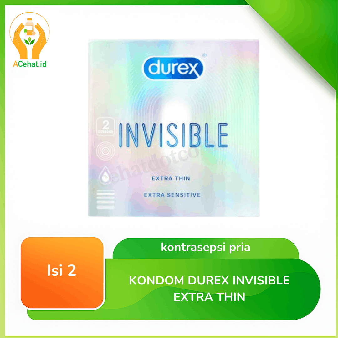 Kondom Durex Invisible Extra Thin Isi 2
