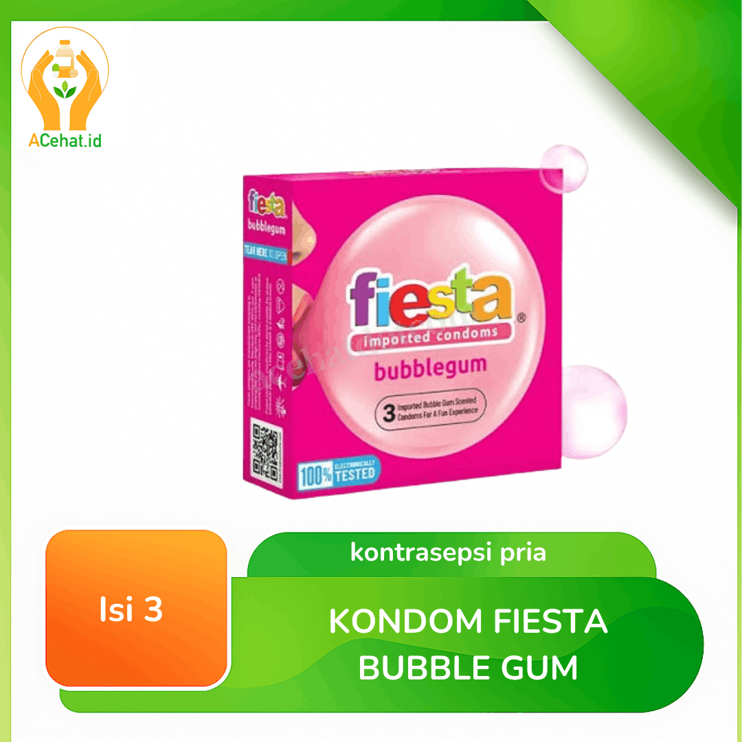 Kondom Fiesta Bubble Gum Isi 3