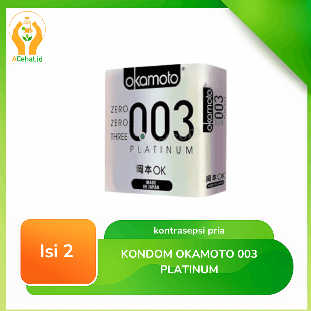 Kondom Okamoto 003 Platinum Isi 2
