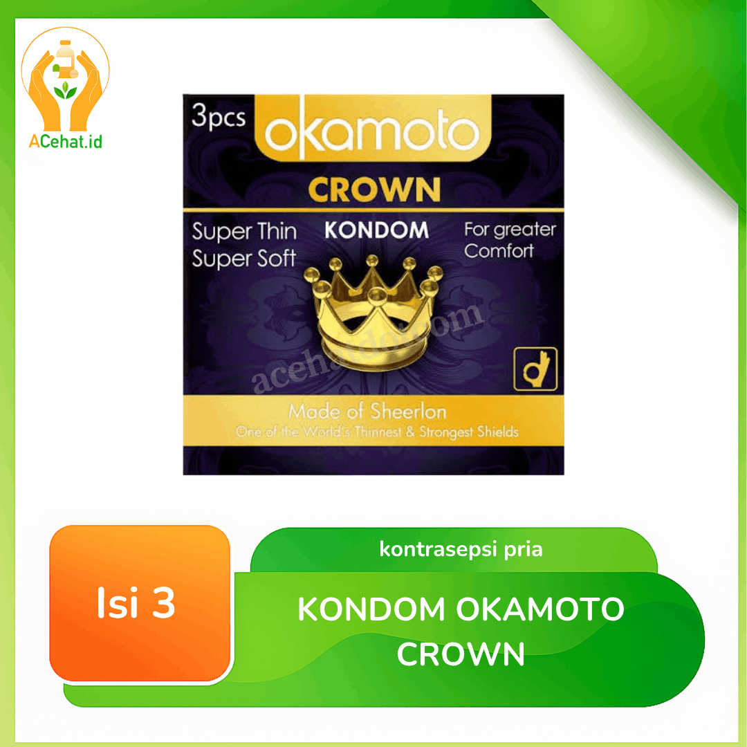 Kondom Okamoto Crown Isi 3