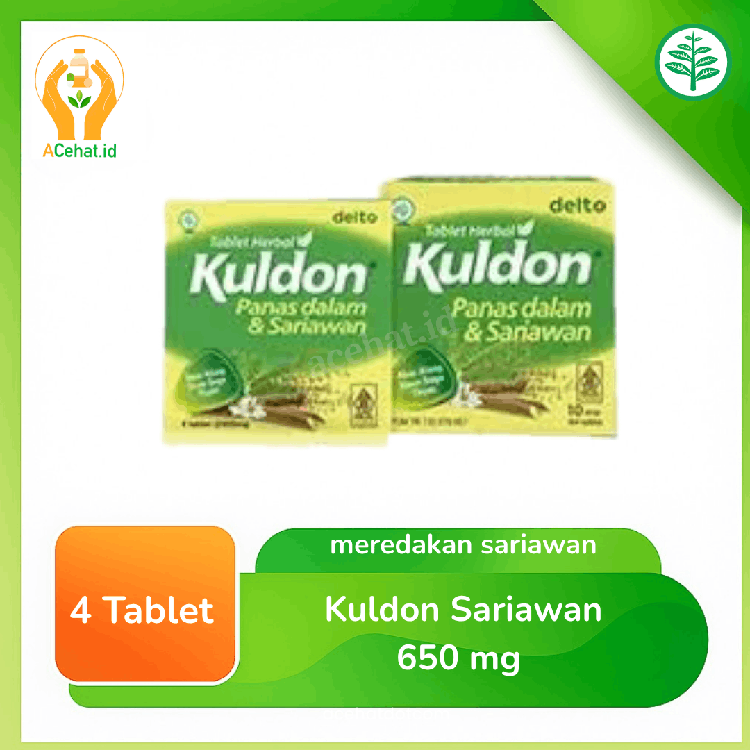 Kuldon Sariawan 650 mg 4 Tablet