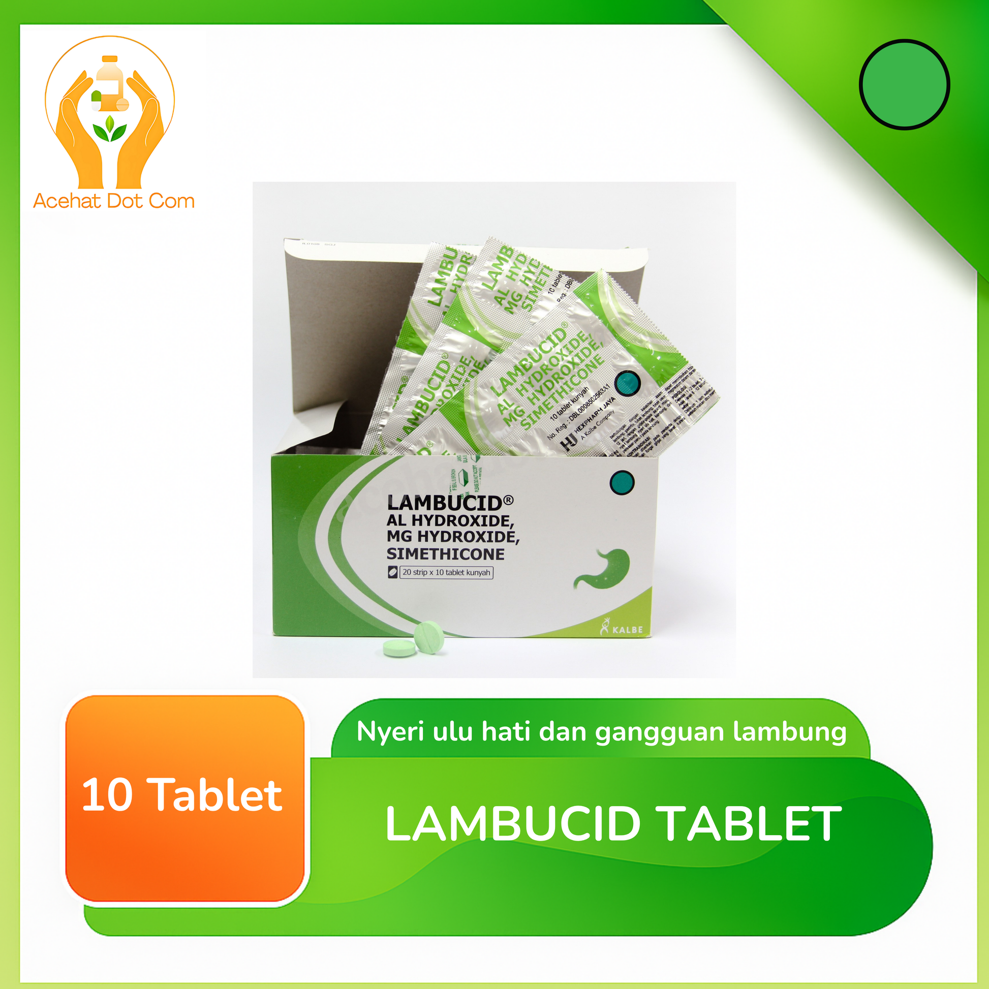 LAMBUCID 20 STRIP @10 TABLET KUNYAH