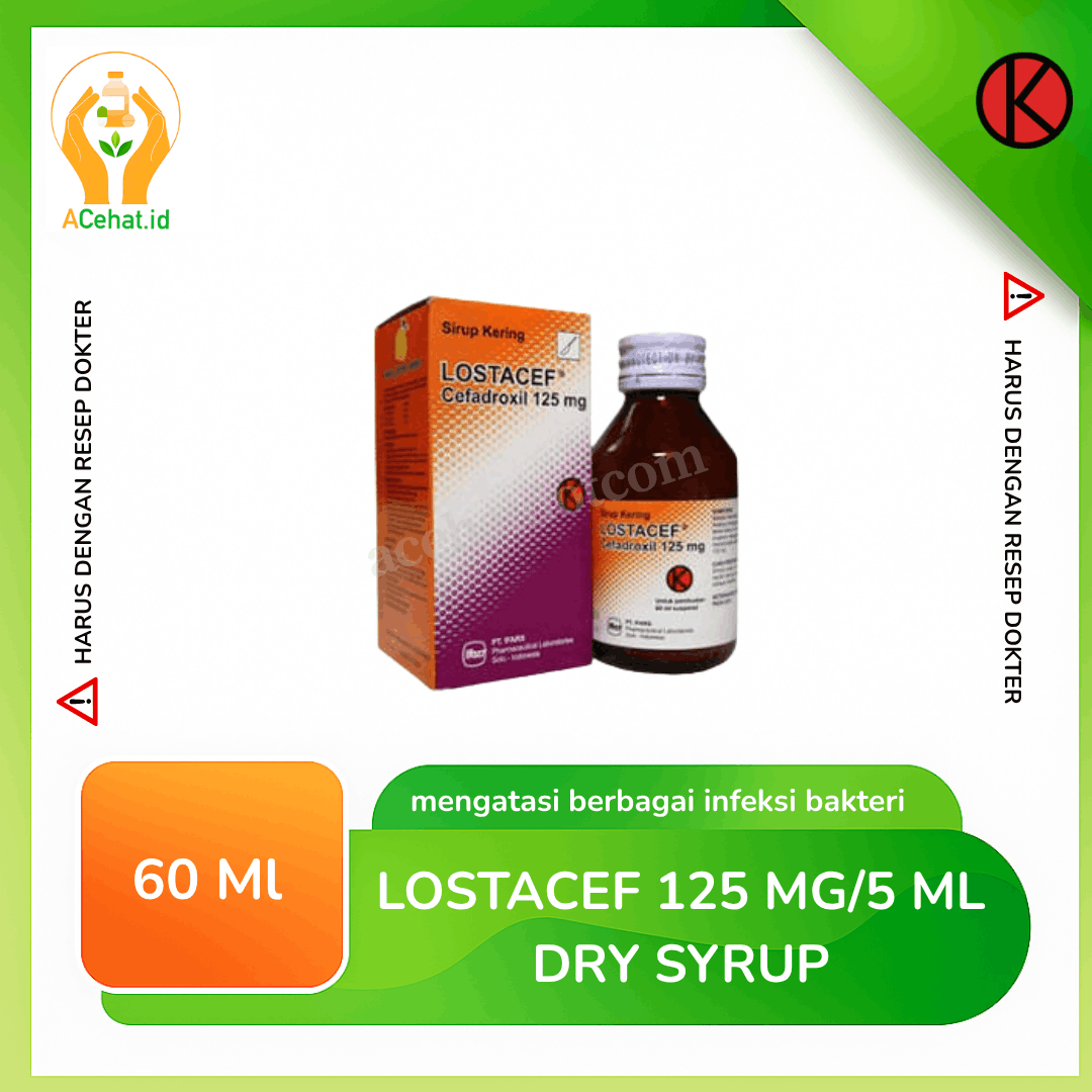 Lostacef 125 mg/5 ml Dry Sirup 60 ml