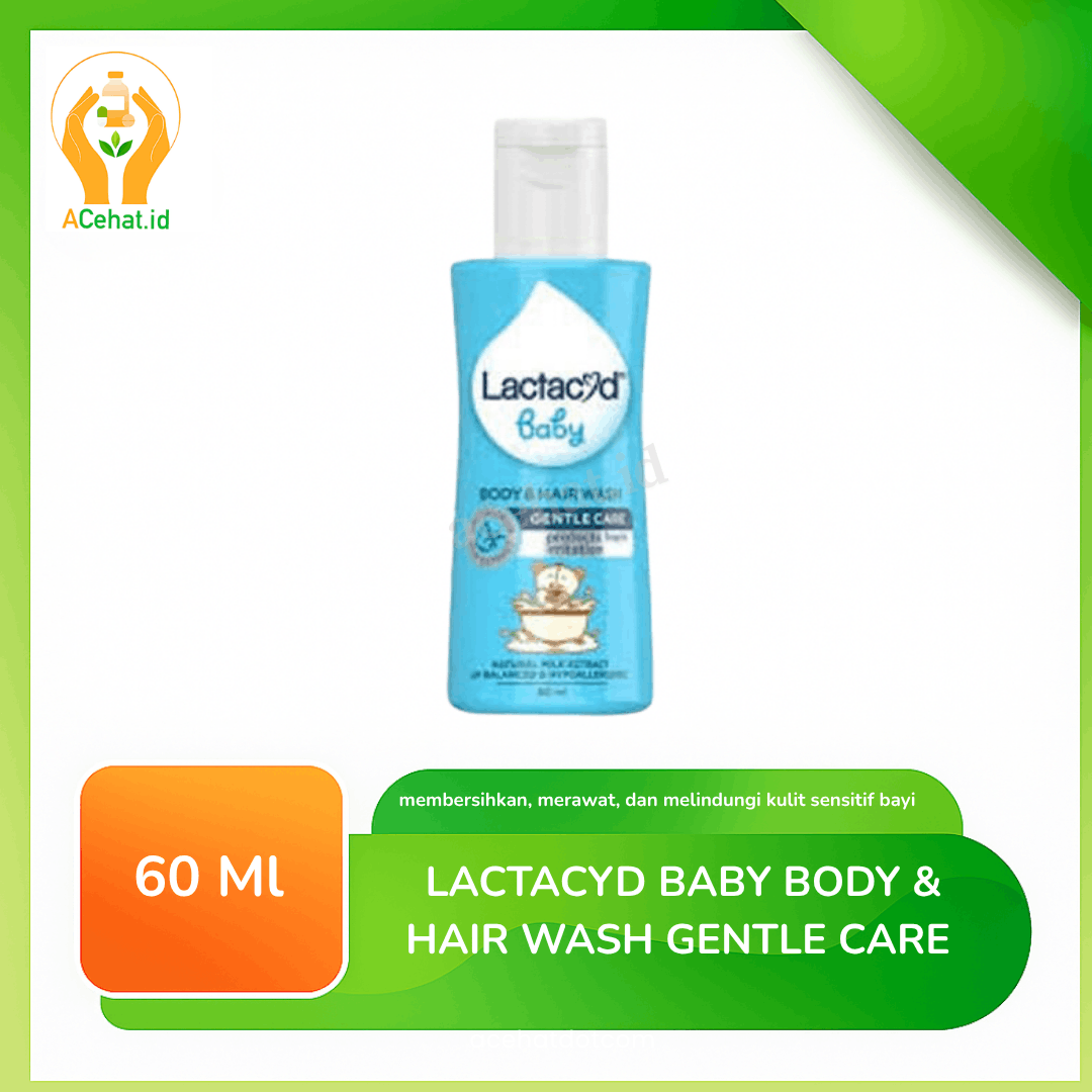 Lactacyd Baby Body & Hair Wash Gentle Care 60 ml