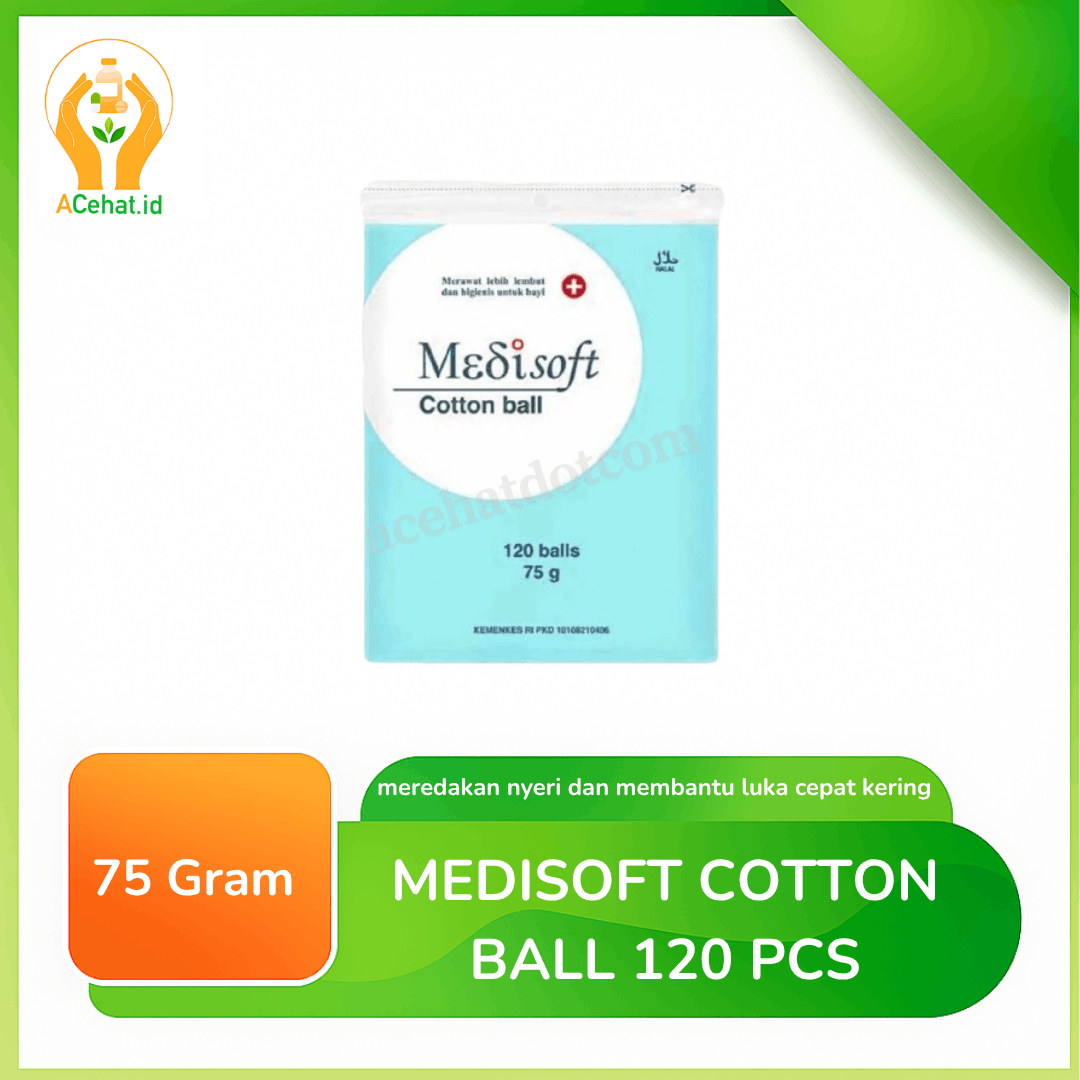 Medisoft Cotton Ball 120 Pieces (75 g)