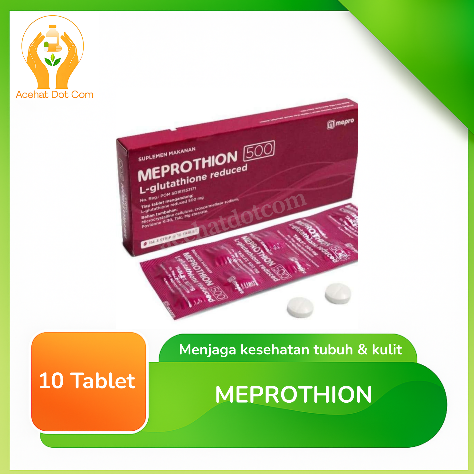 MEPROTHION 500 MG 3 STRIP @10 TABLET 