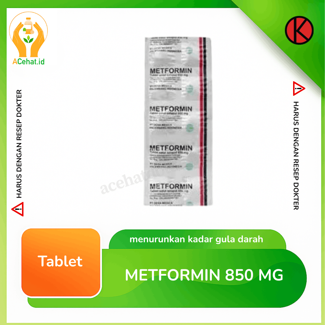 Metformin 850 mg 10 Tablet