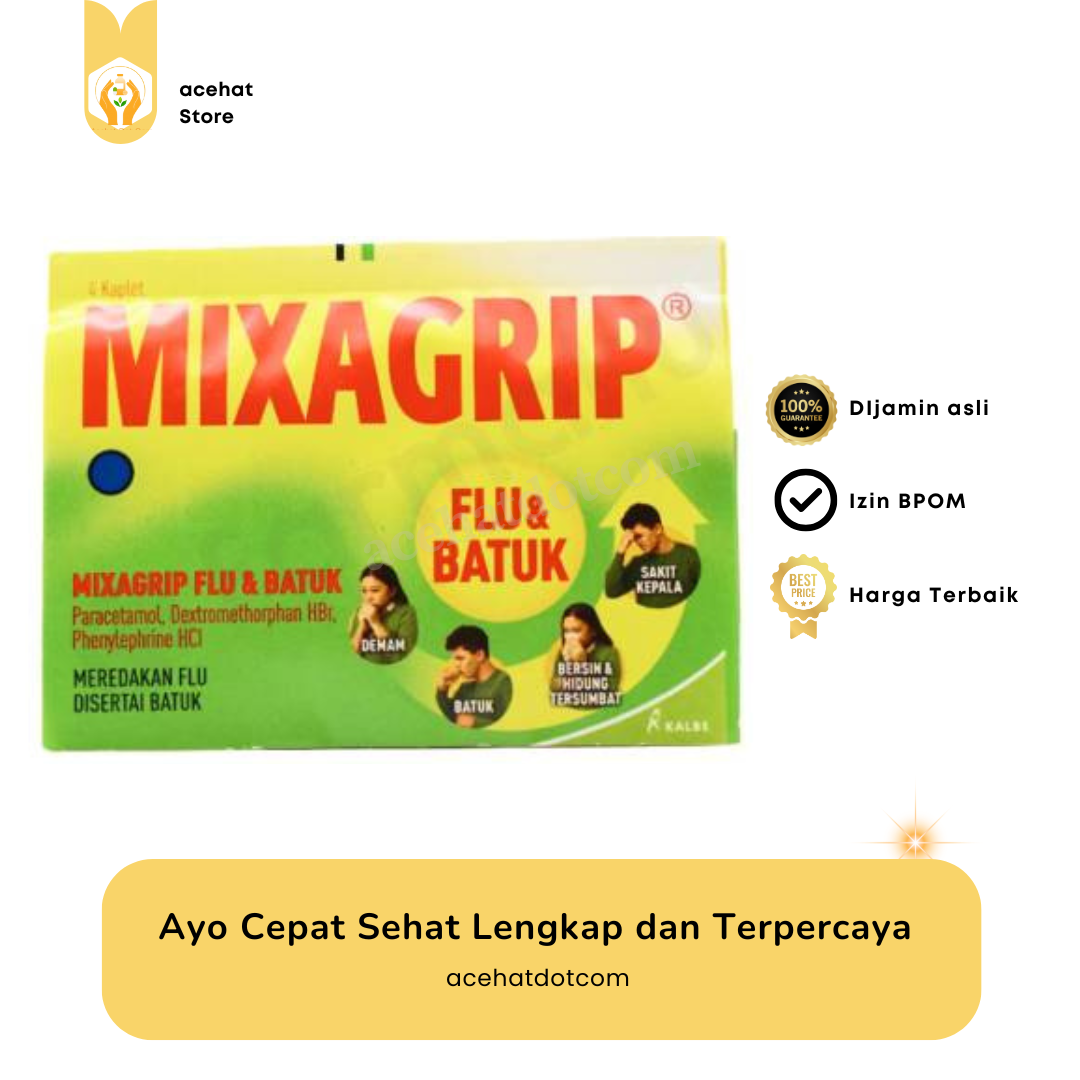 MIXAGRIP FLU & BATUK PE 25 STRIP @ 4 TAB