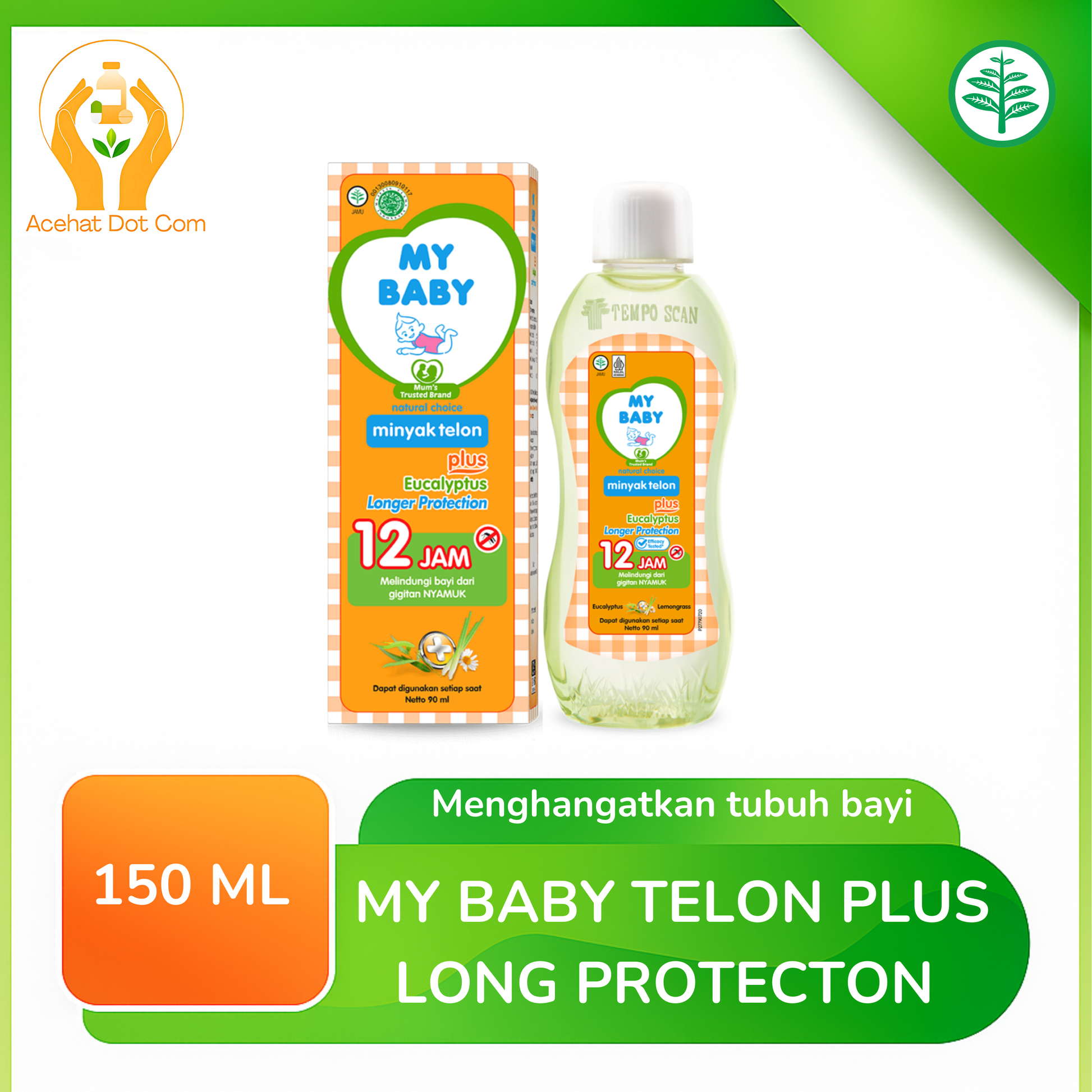 My Baby Minyak Telon Plus Long Protection 150 Ml