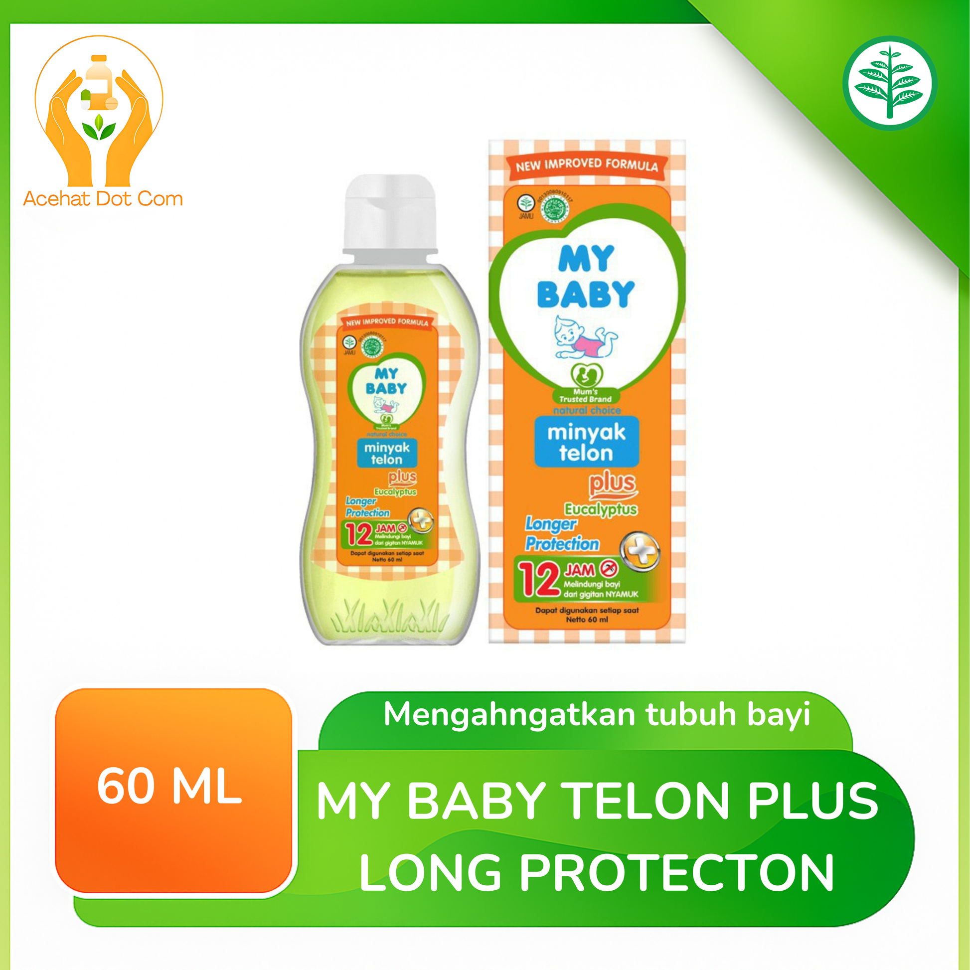 My Baby Minyak Telon Plus Long Protection 60 Ml