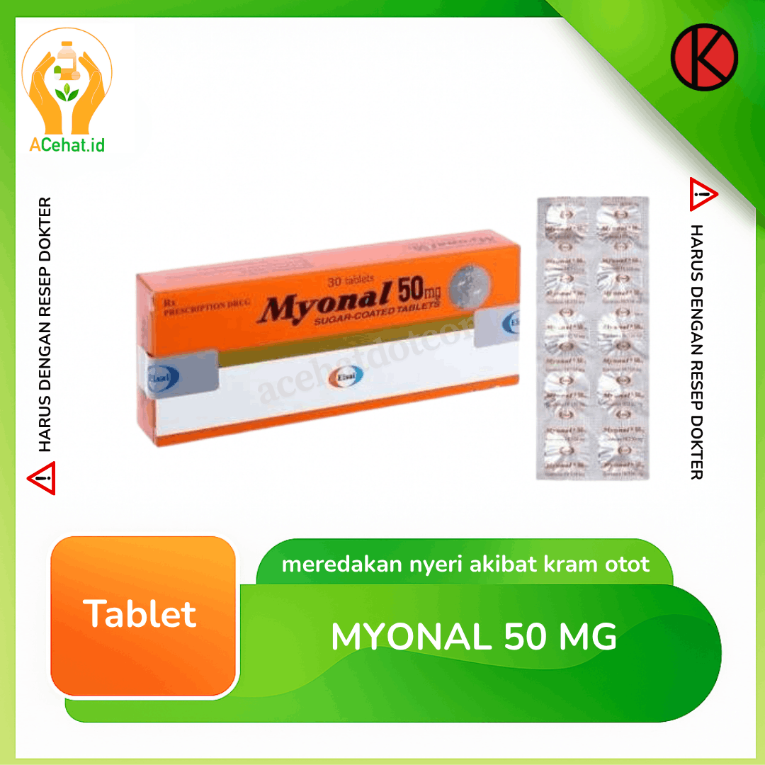 Myonal 50 mg 10 Tablet