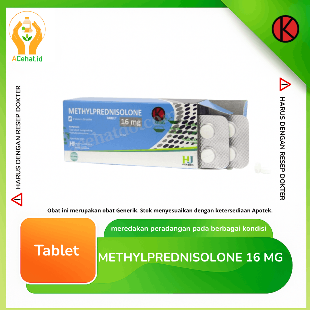 Methylprednisolone 16 mg 10 Tablet