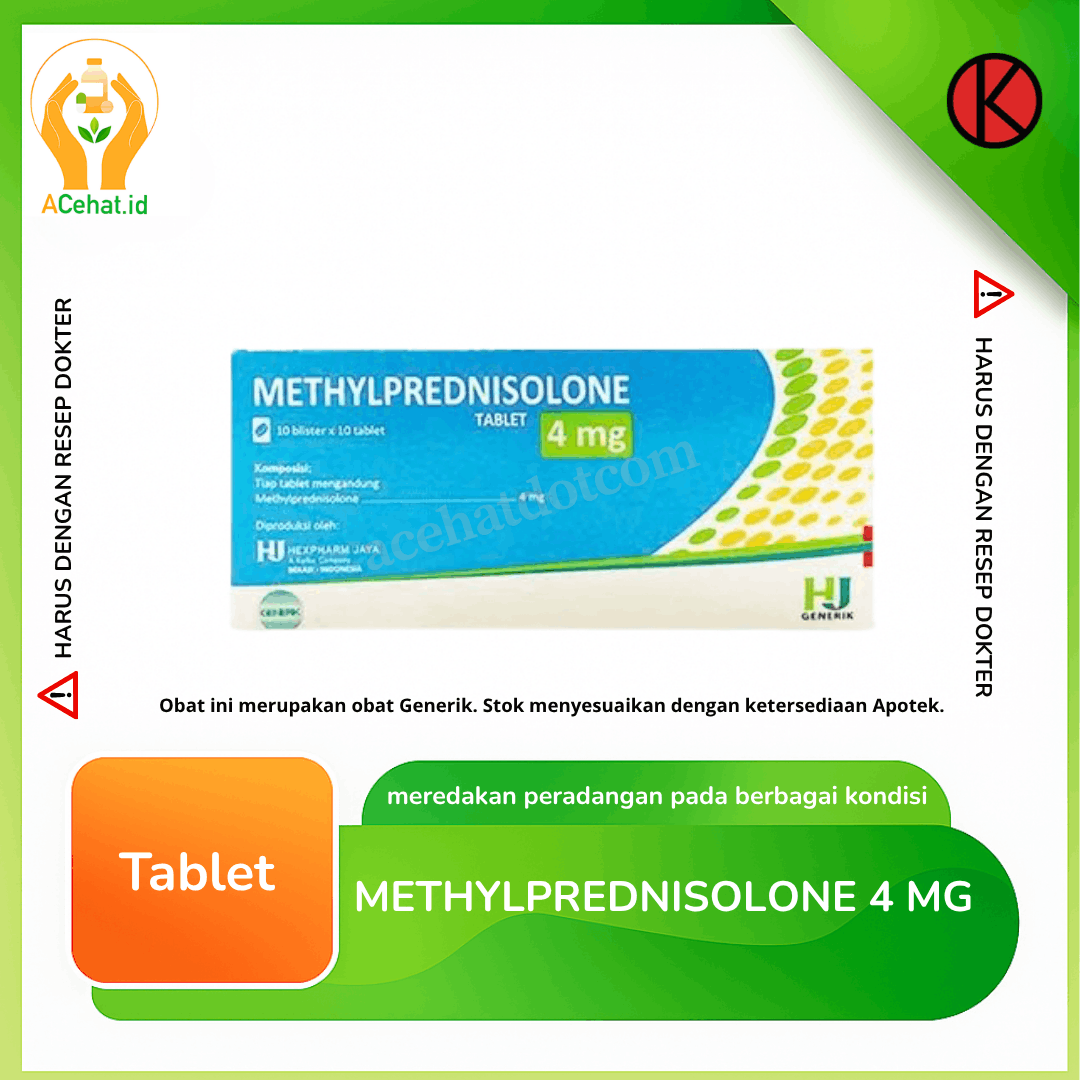 Methylprednisolone 4 mg 10 Tablet