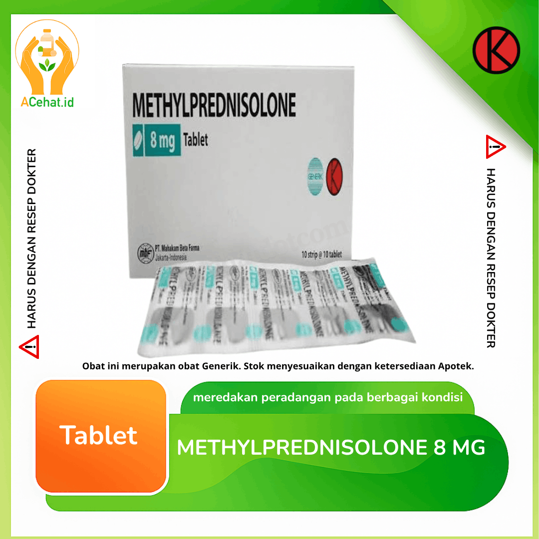 Methylprednisolone 8 mg 10 Tablet