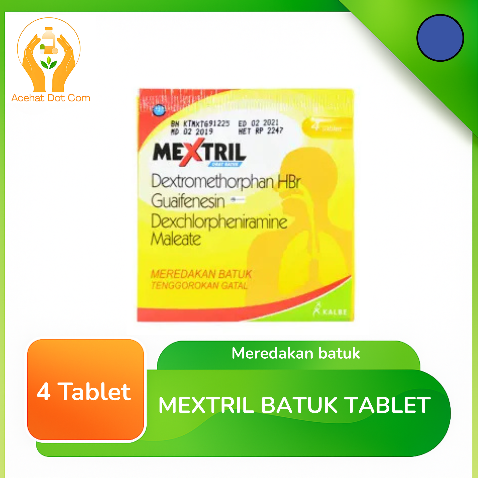 MEXTRIL BATUK BOX 25 STRIP @ 4 TAB
