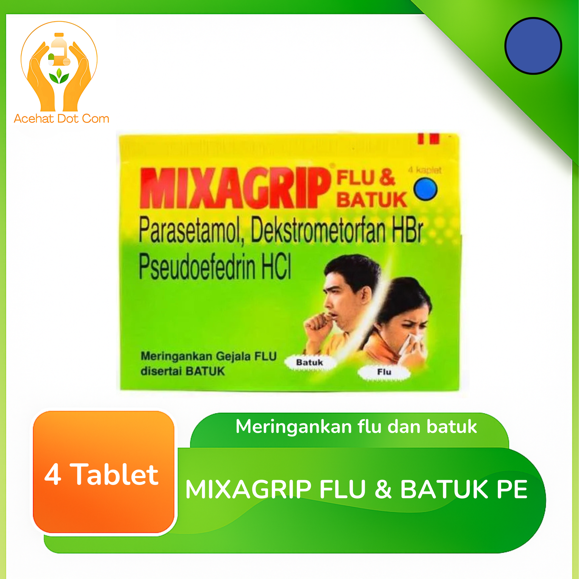 MIXAGRIP FLU & BATUK PE 25 STRIP @ 4 TAB