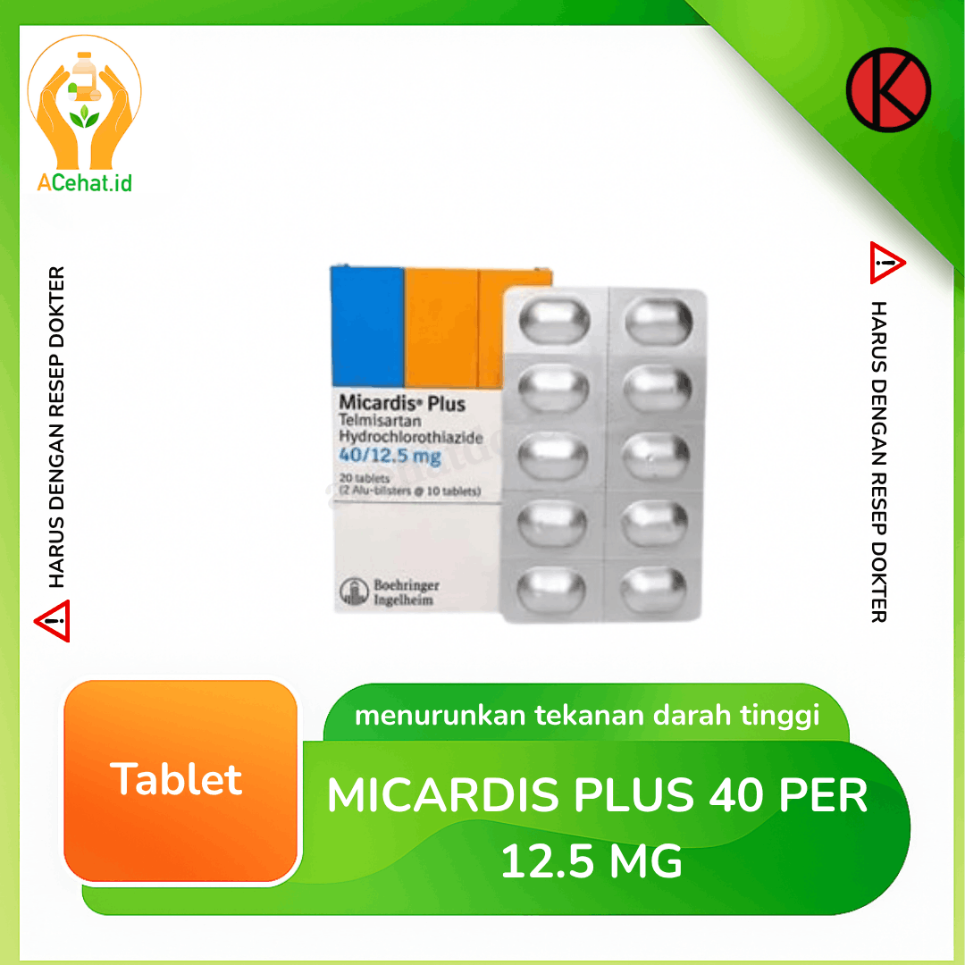 Micardis Plus 40 Per 12.5 Mg Tab