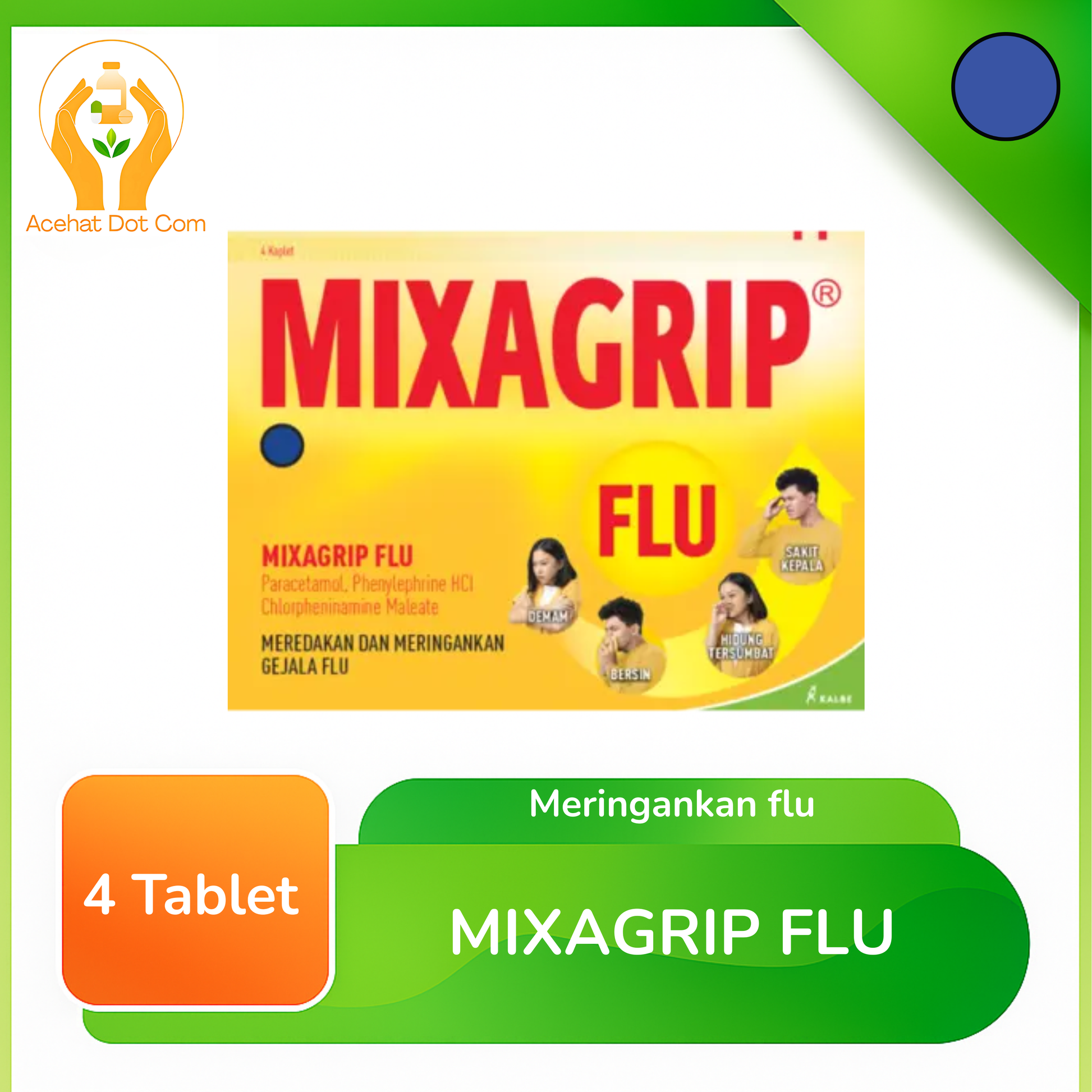 MIXAGRIP FLU KAPLET 25 STRIP ISI 4