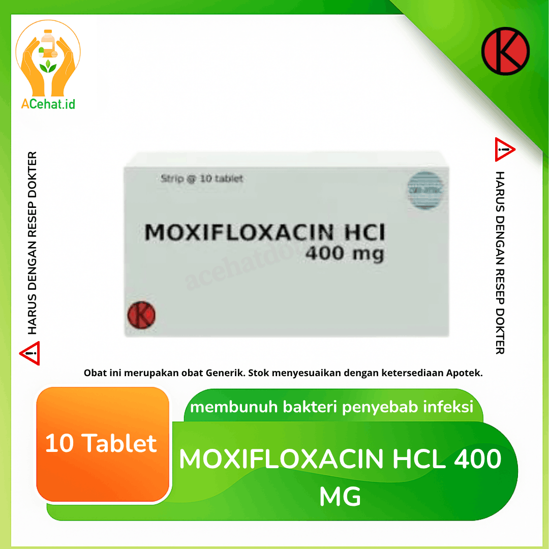 Moxifloxacin HCl 400 mg 10 Tablet