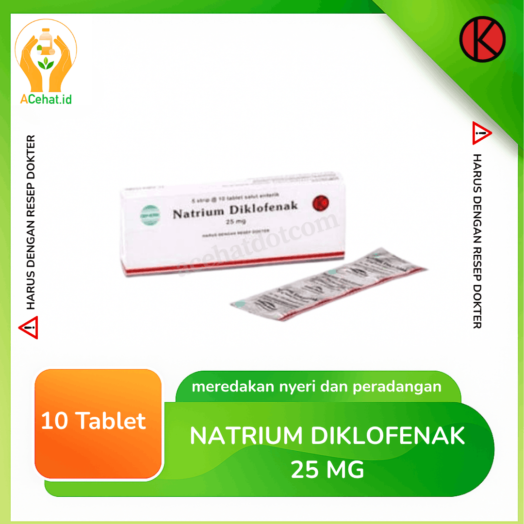 Natrium Diklofenak 25 mg 10 Tablet