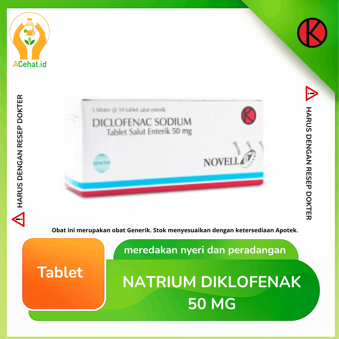 Natrium Diklofenak 50 mg 10 Tablet