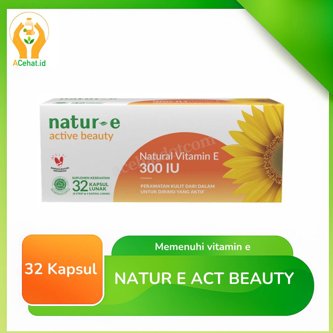 NATUR E ACT BEAUTY NAT VIT E 300 IU 32 TAB