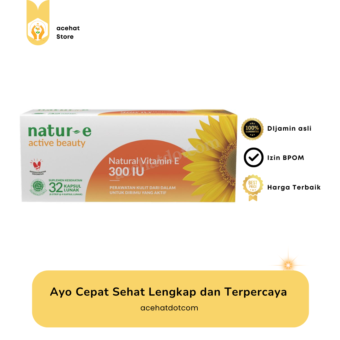 NATUR E ACT BEAUTY NAT VIT E 300 IU 32 TAB