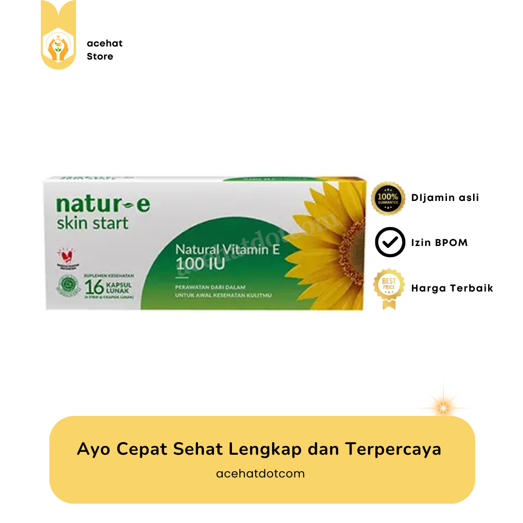 NATUR E SKIN START NAT VIT E 100 IU 16 TAB