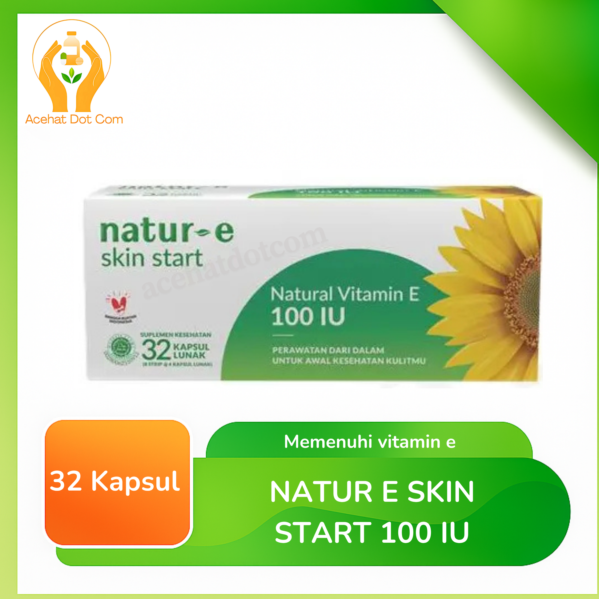 NATUR E SKIN START NAT VIT E 100 IU 32 TAB 