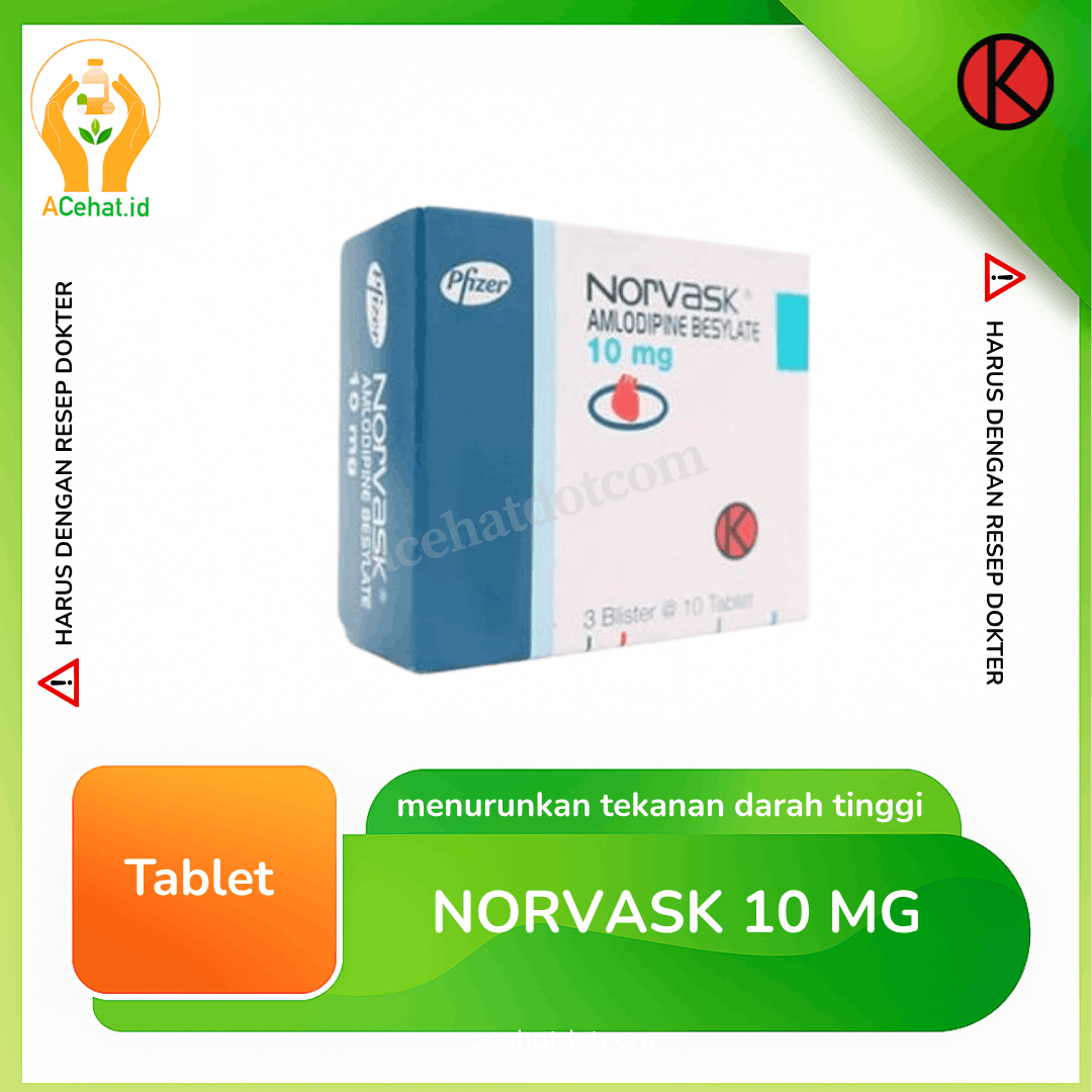 Norvask 10 mg 10 Tablet