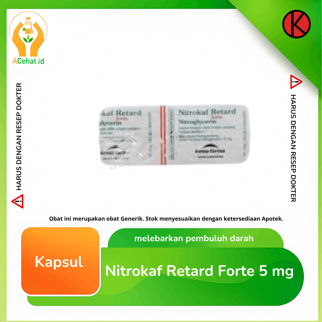 Nitrokaf Retard Forte 5 mg 10 Kapsul