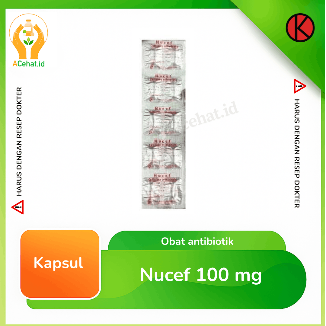 Nucef 100 mg Kapsul