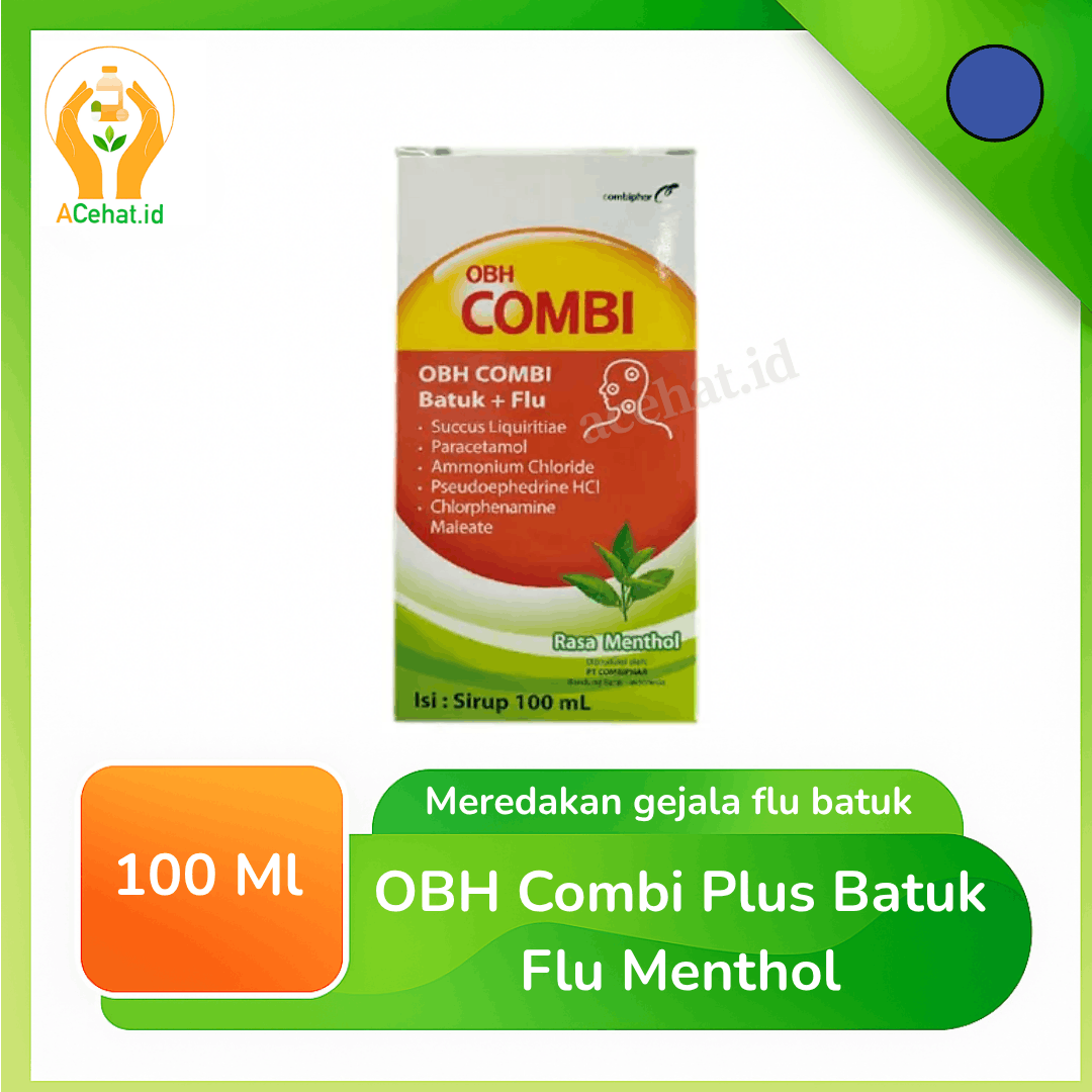OBH Combi Plus Batuk Flu Menthol 100 ml