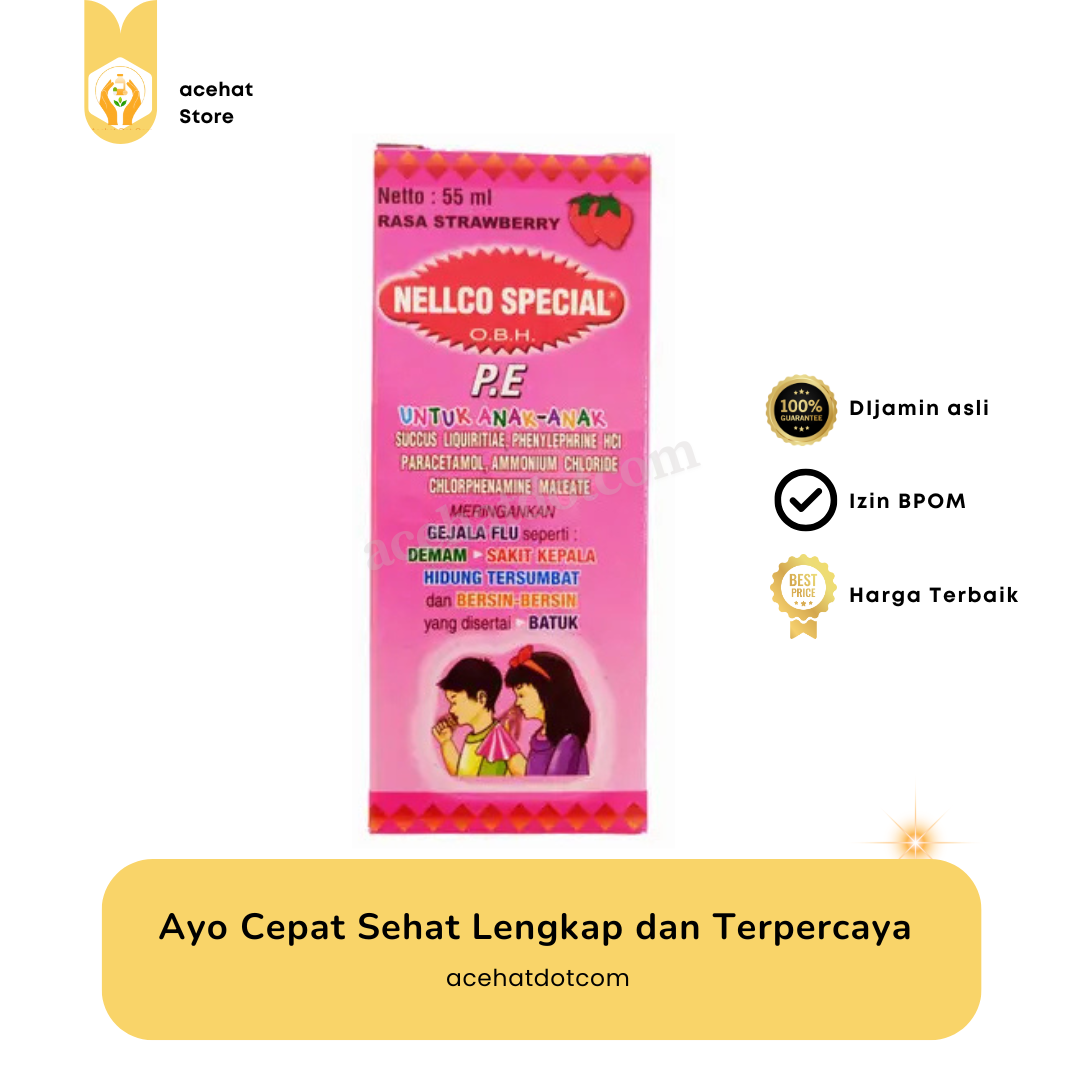 OBH NELLCO SPECIAL ANAK RASA STRAWBERRY 55 ML