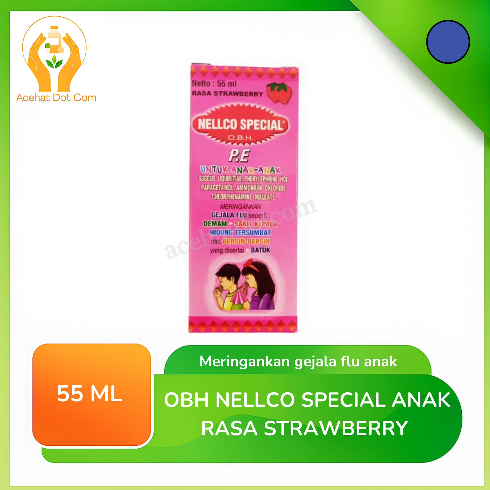 OBH NELLCO SPECIAL ANAK RASA STRAWBERRY 55 ML