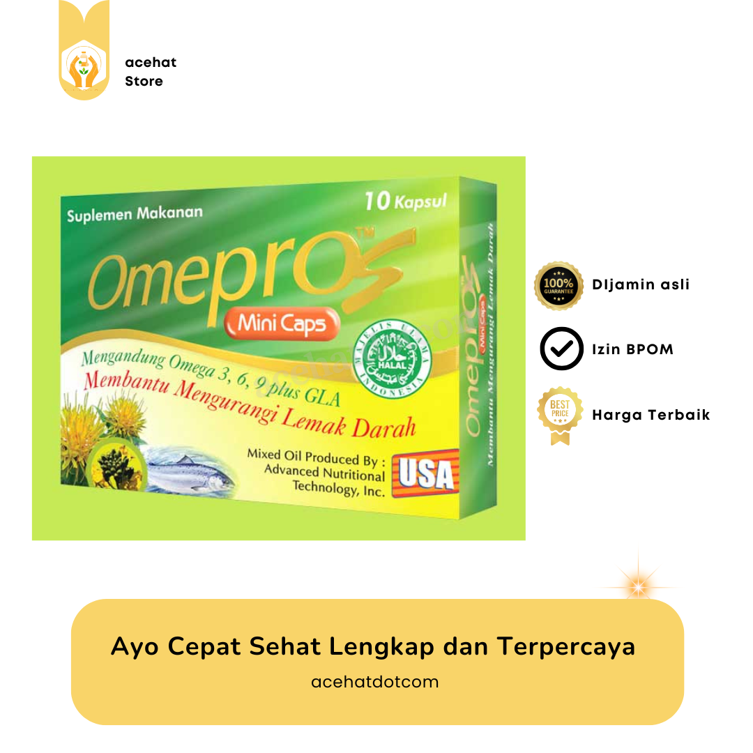 OMEPROS MINI CAPS 1 strip @10 kapsul