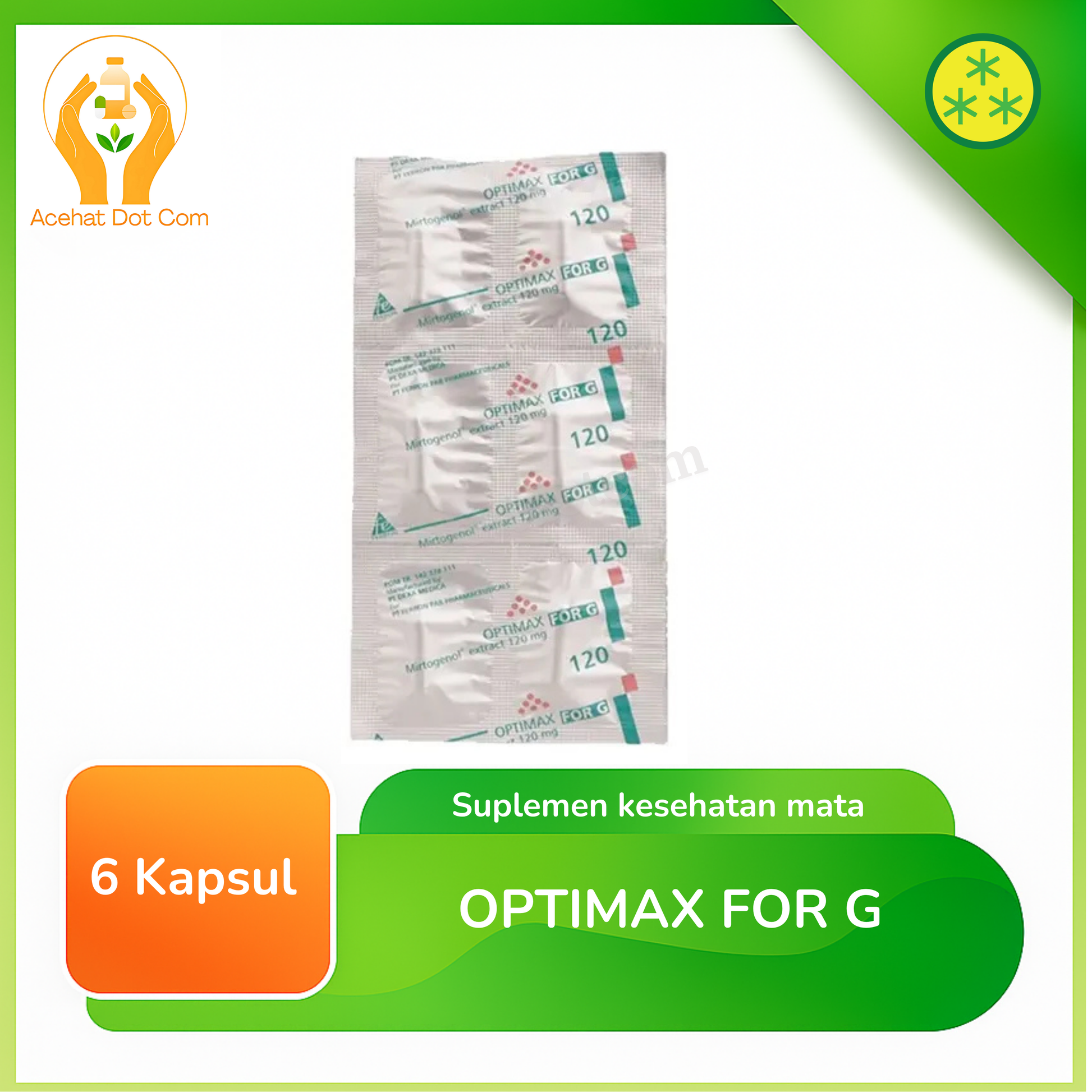 OPTIMAX FOR G 5 strip @6 kapsul