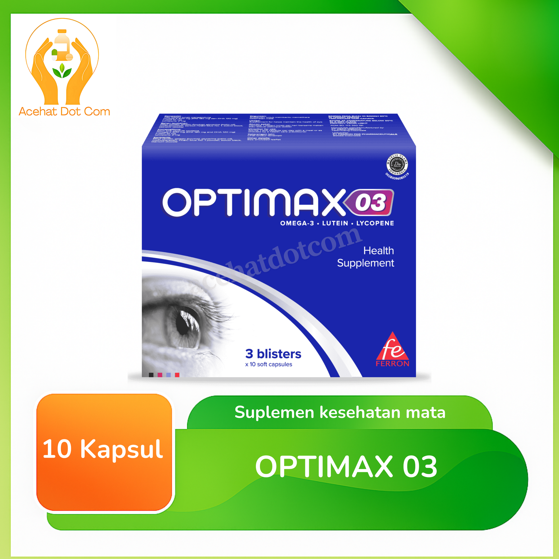 OPTIMAX O3 3 blister @10 kapsul lunak